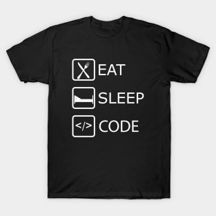 Coder - Eat Sleep Code T-Shirt